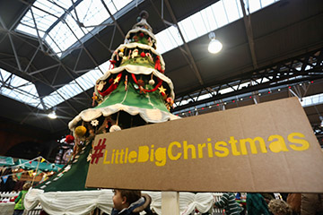LittleBigPlanet handmade Christmas Tree launch, Spitalfields Market, London, Britain - 30 Nov 2014